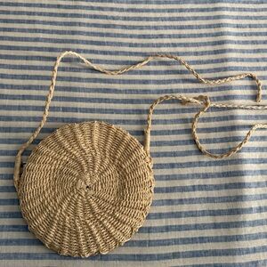 The Beach People small rattan circular hip pack